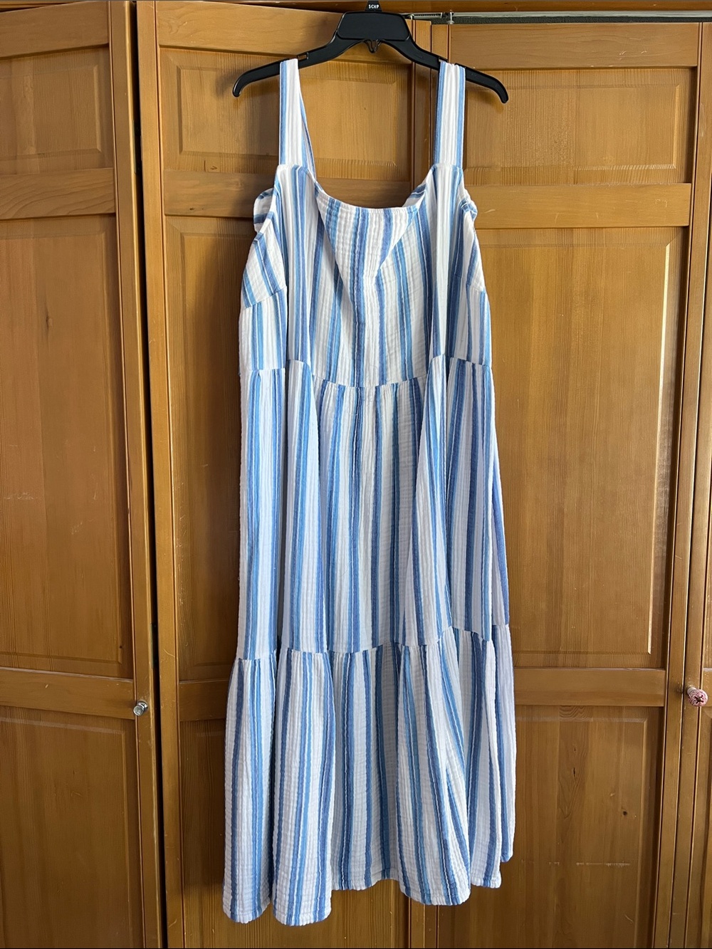 J. Jill Cabana-Stripe Triple Gauze Tiered Sundress